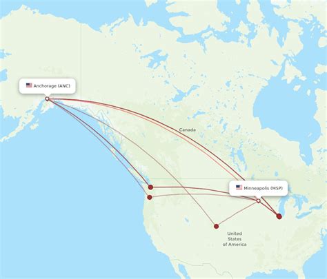 Anchorage to Minneapolis flights